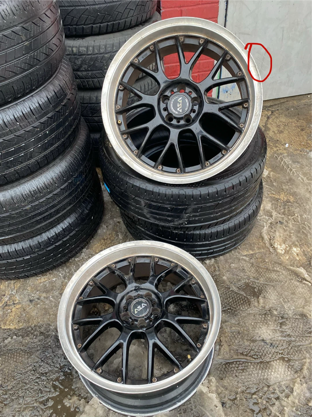 4 ASA Rims Black with Silver Lip - photo 2