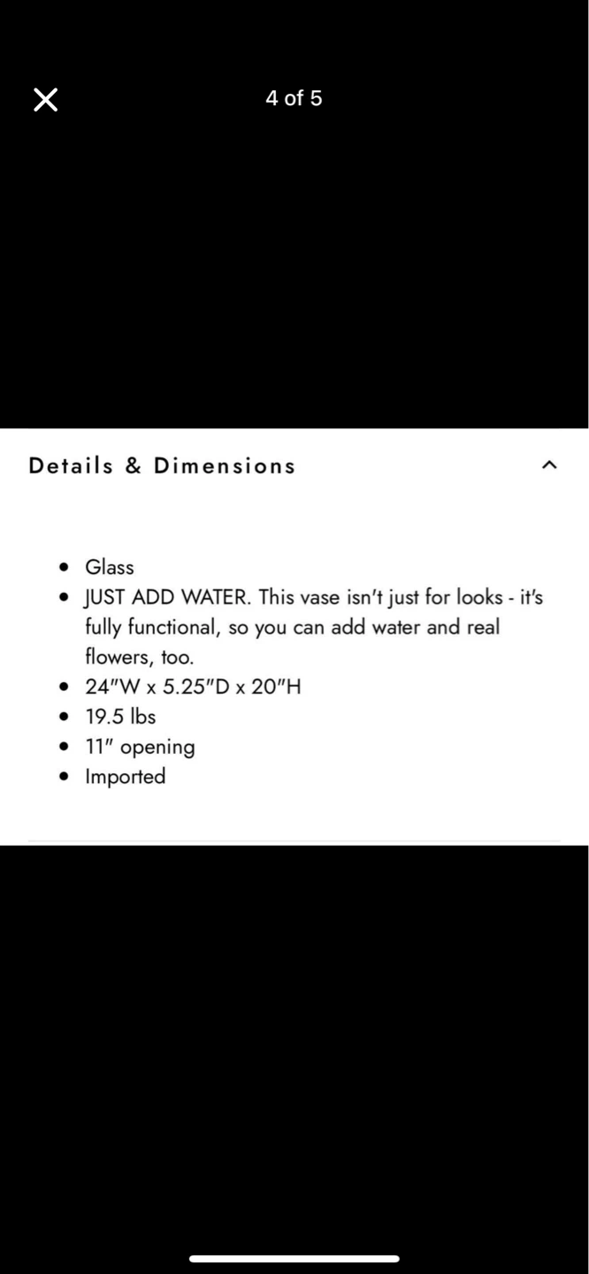 Ellipse Vase Glass - photo 4