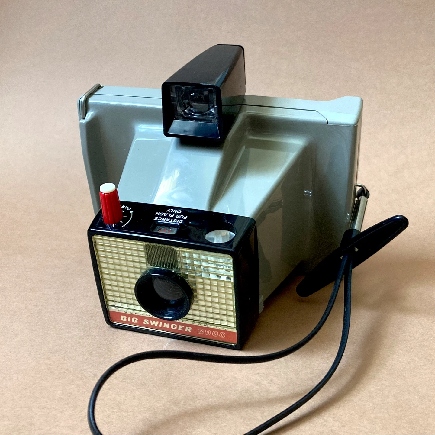 Vintage 1960s Polaroid Big Swinger Camera with Box and Manual