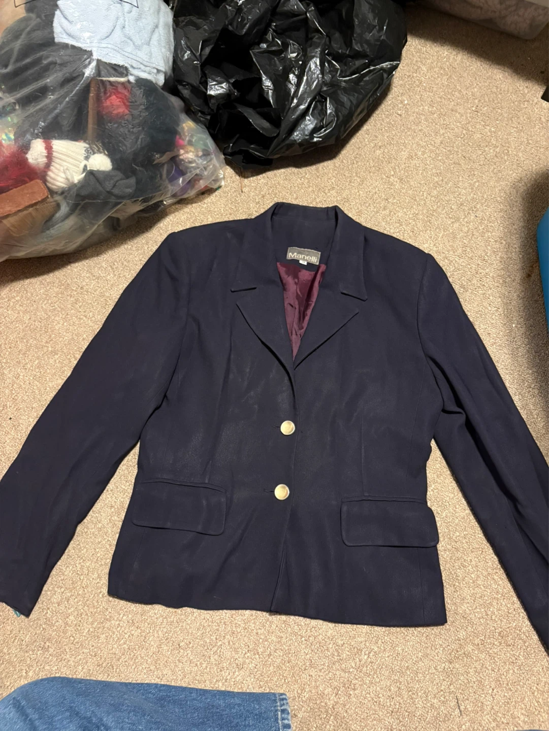 Manelli Navy Blazer - Size 10