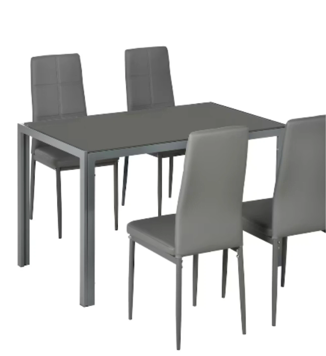 HOMCOM 5 Piece Dining Set - Table & 4 Chairs - photo 2