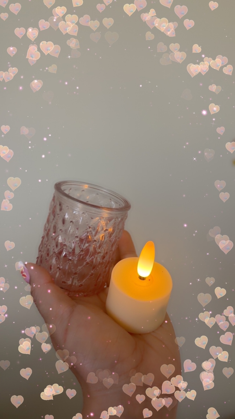 LED Tea Light Candle in Glass Holder - photo 2