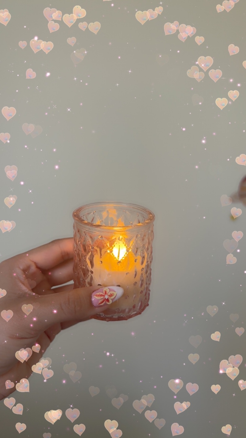 LED Tea Light Candle in Glass Holder - photo 3