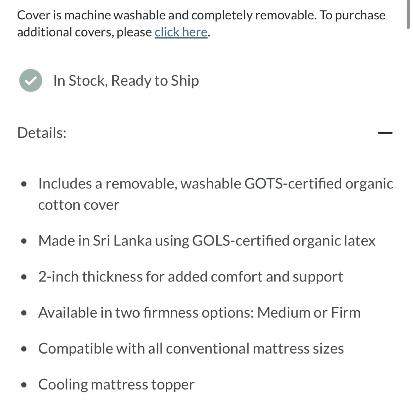 New Silk & Snow Organic Mattress Topper - photo 2