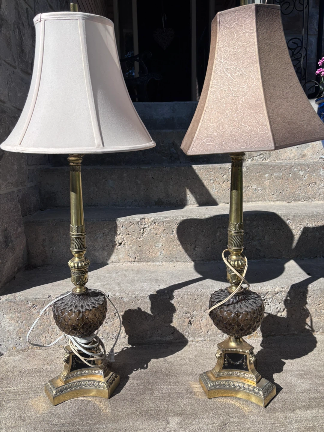 Vintage Brass Table Lamps (Set of 2) - photo 2