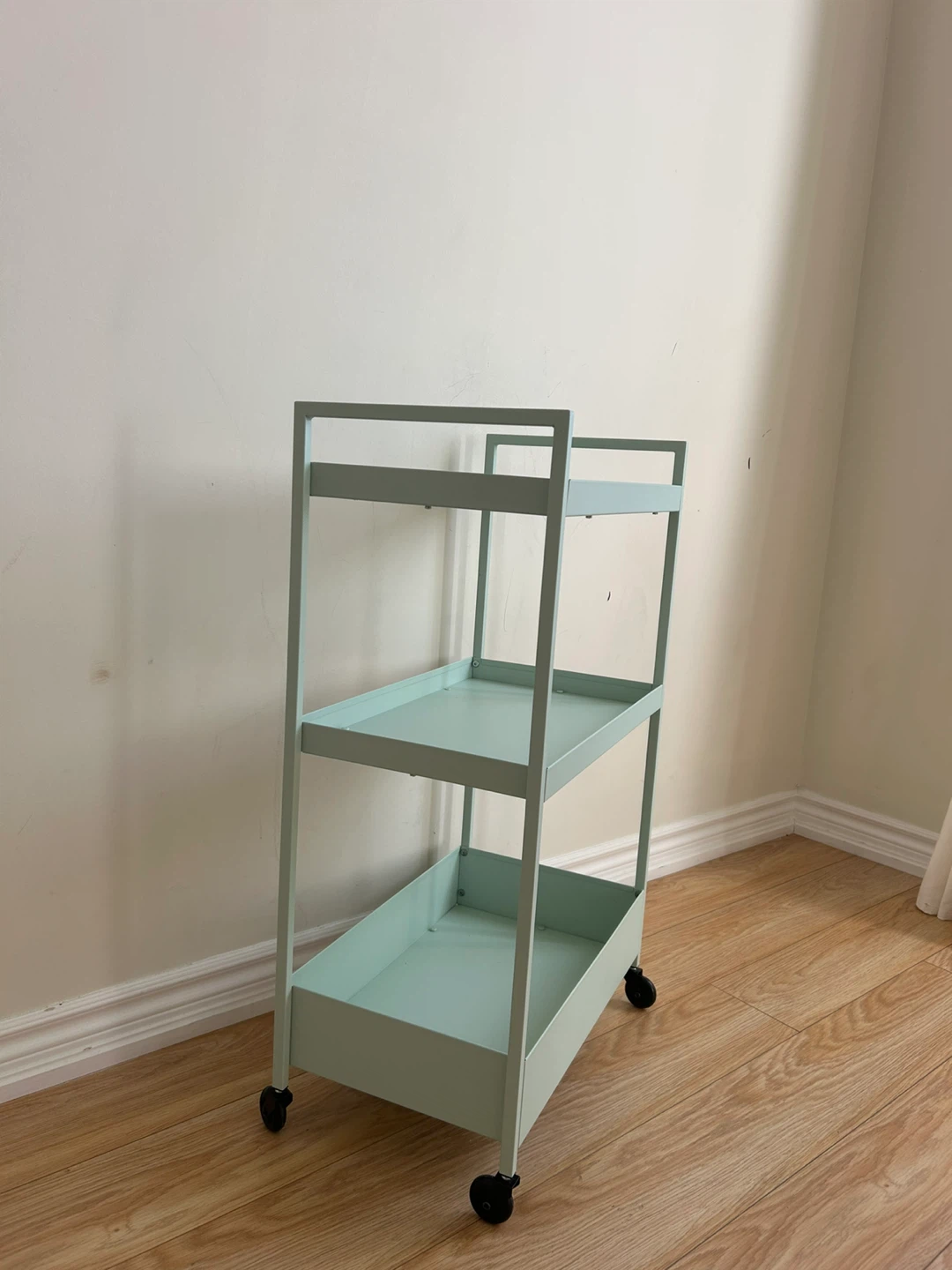 Light green 3-Tier Rolling Cart - photo 2
