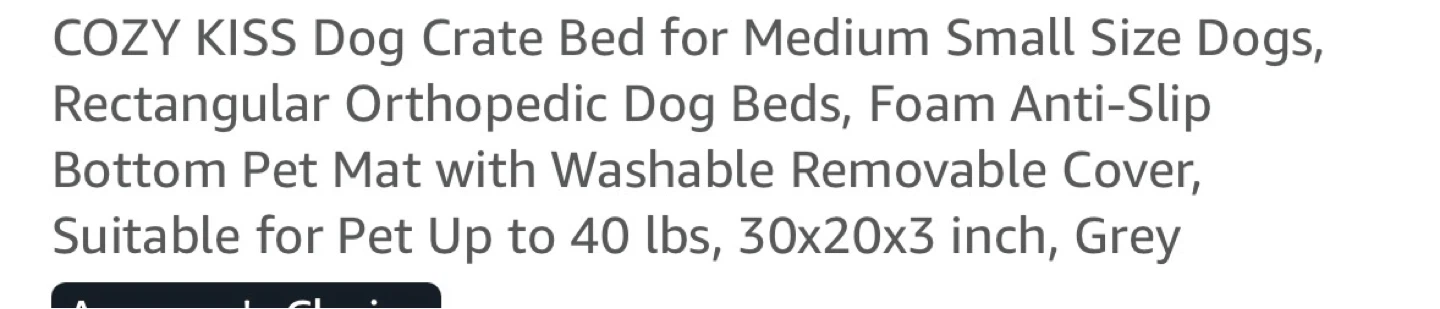 COZY KISS Orthopedic Dog Crate Bed - photo 4