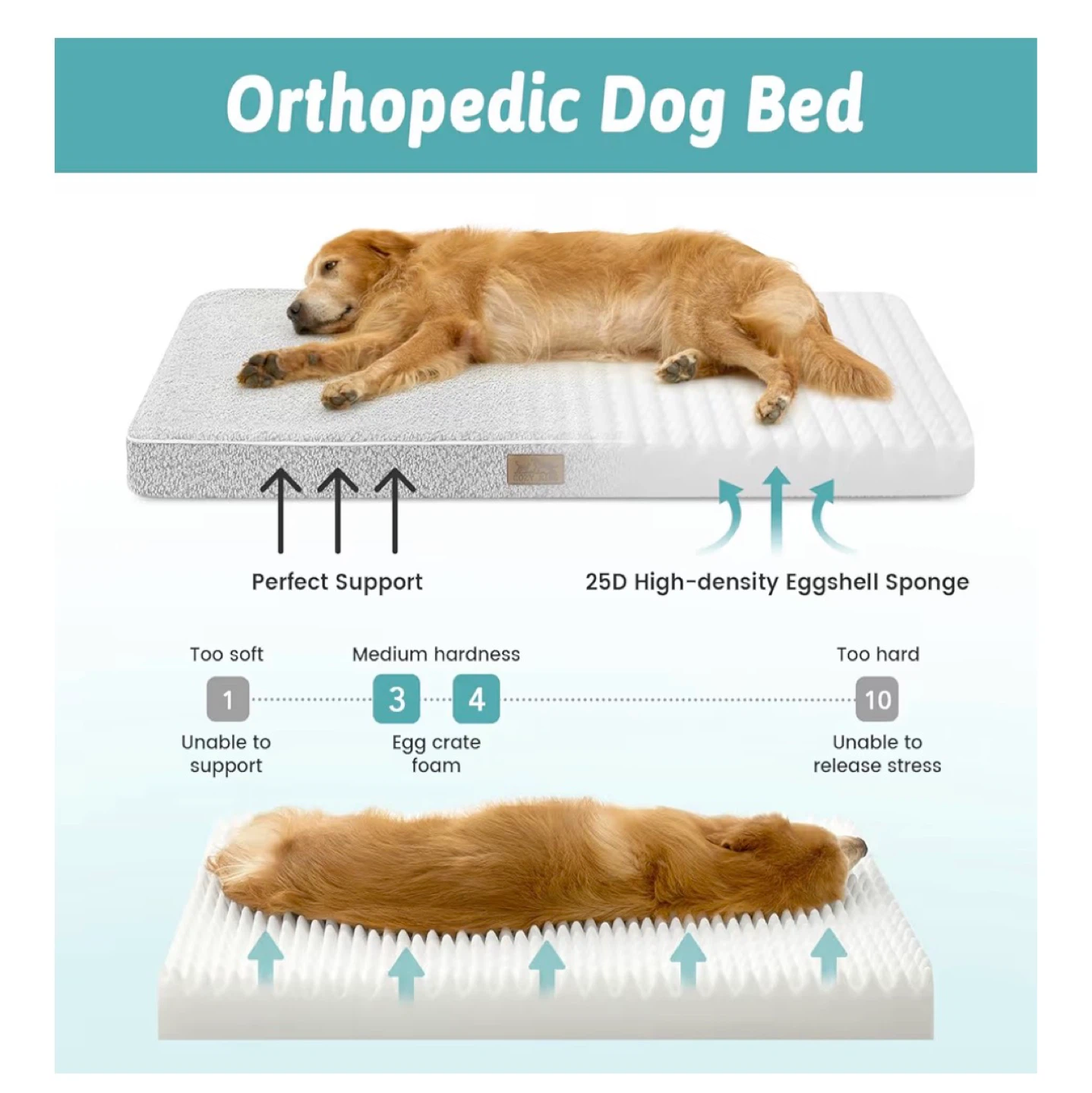 COZY KISS Orthopedic Dog Crate Bed - photo 2