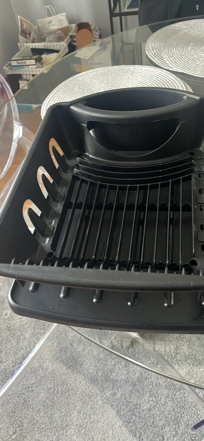 Black Plastic Dish Drying Rack