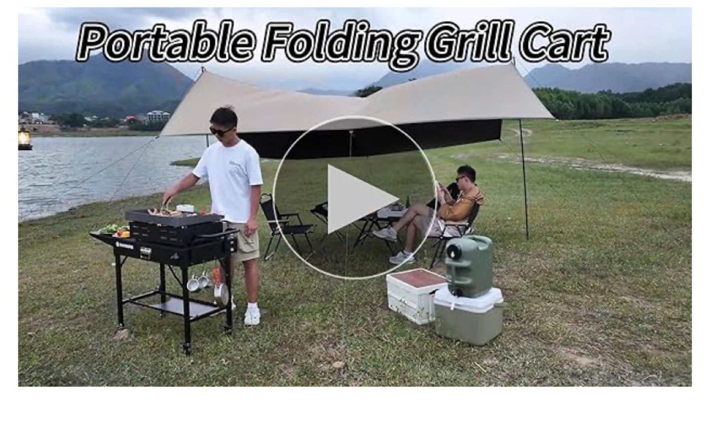 RAYNESYS Portable Folding Grill Cart Table - photo 5