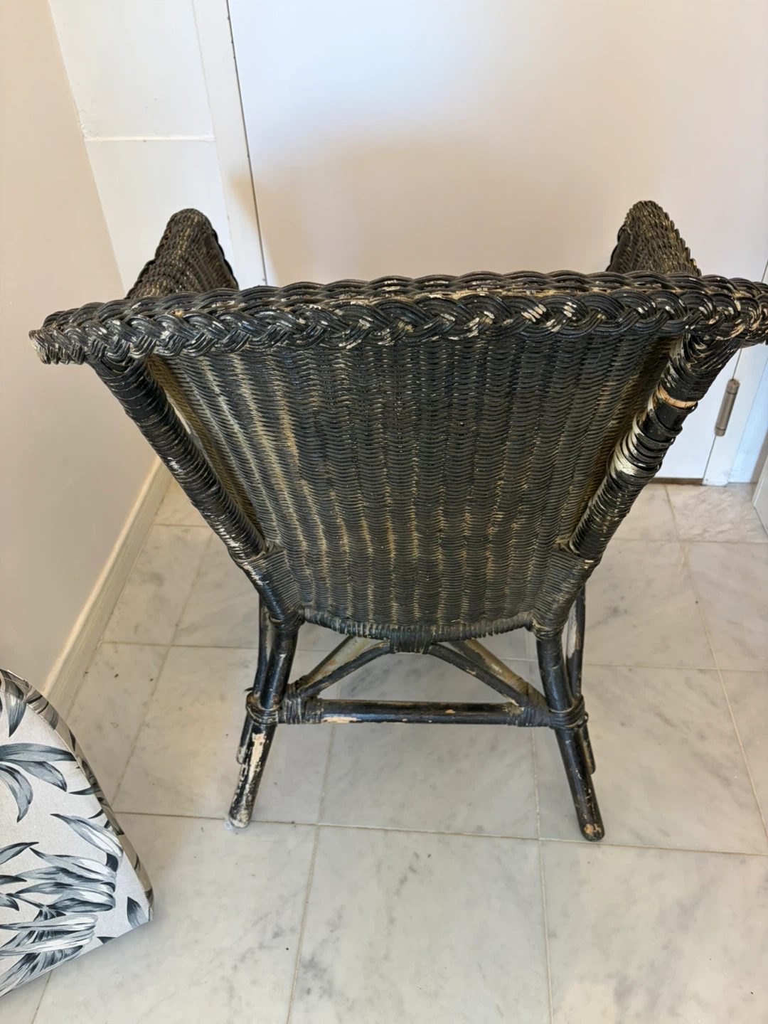 Wicker Accent Chair with Cushion - photo 5