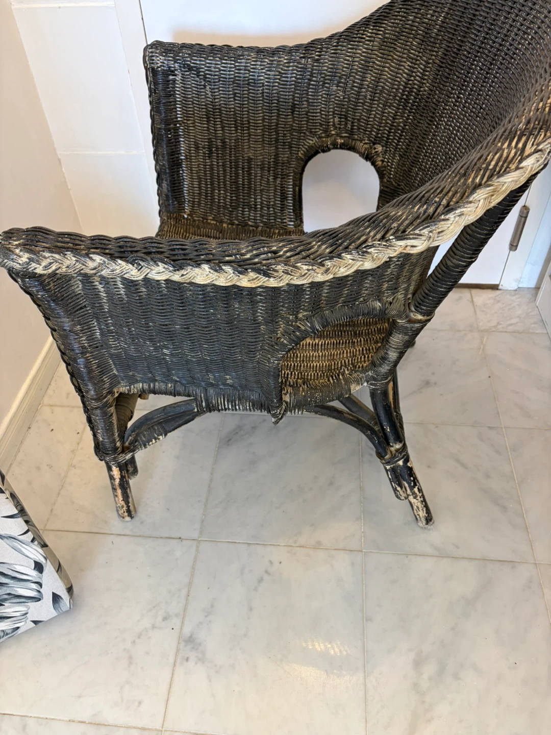 Wicker Accent Chair with Cushion - photo 4
