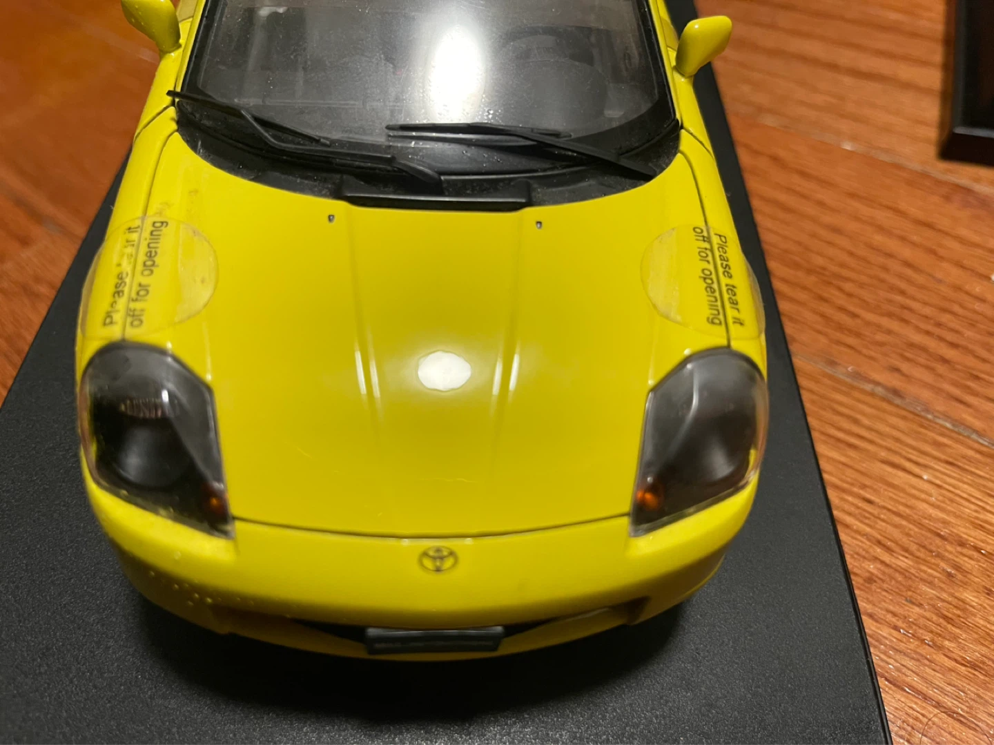 Yellow Toyota MR2 Diecast Model Car - photo 2