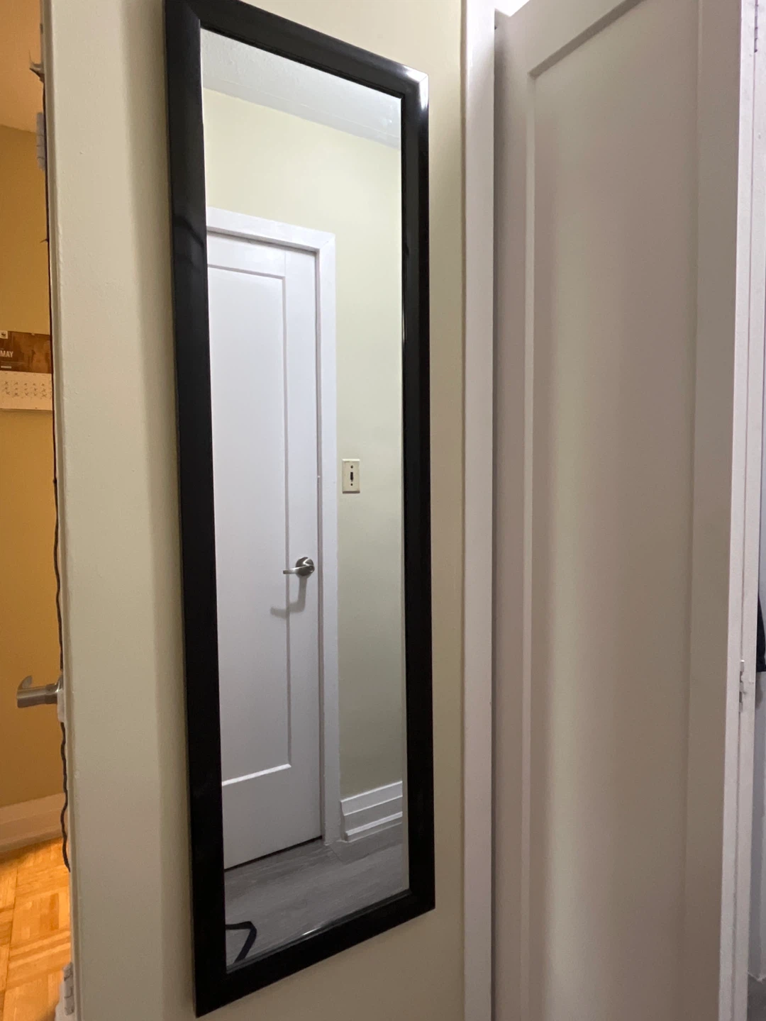 Black Framed Wall Mirror
