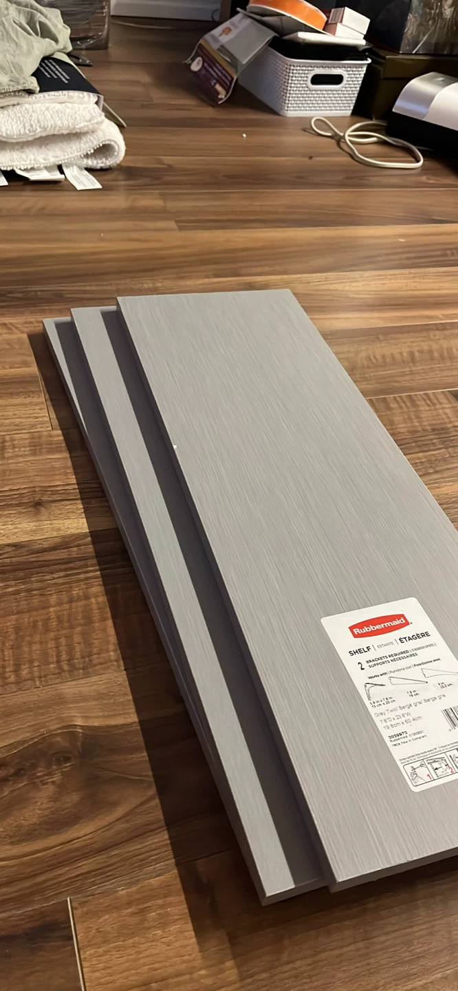 Rubbermaid Gray Twill Shelves 7.8" x 23.8" x 3