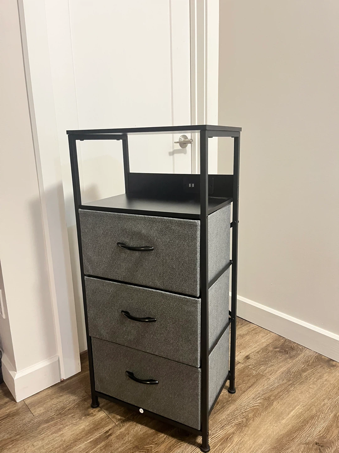 Storage Unit with Built-in Outlet and USB Ports - photo 2
