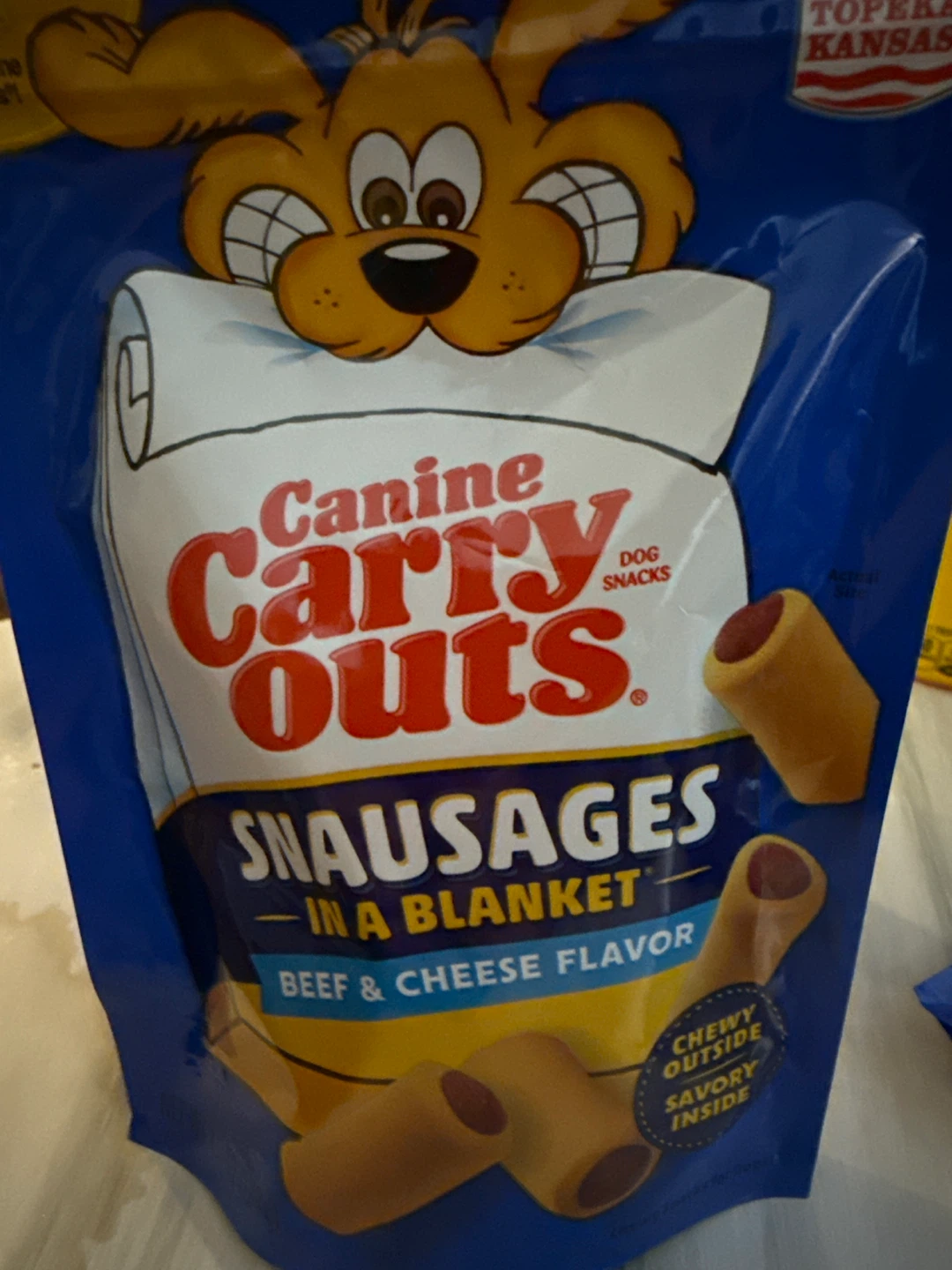 Canine Carry Outs "Snausages" in a Blanket Dog Treats