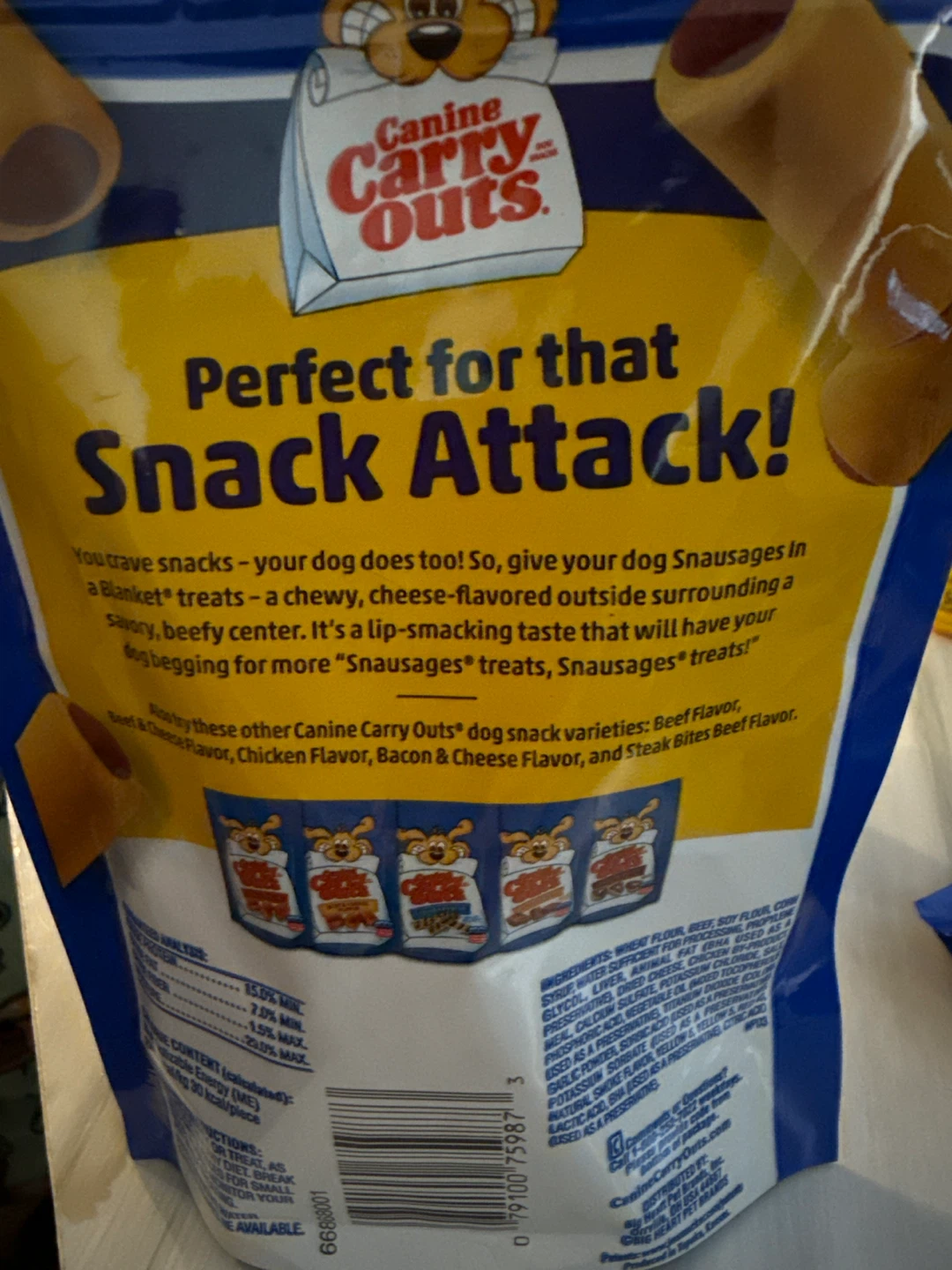 Canine Carry Outs "Snausages" in a Blanket Dog Treats - photo 2