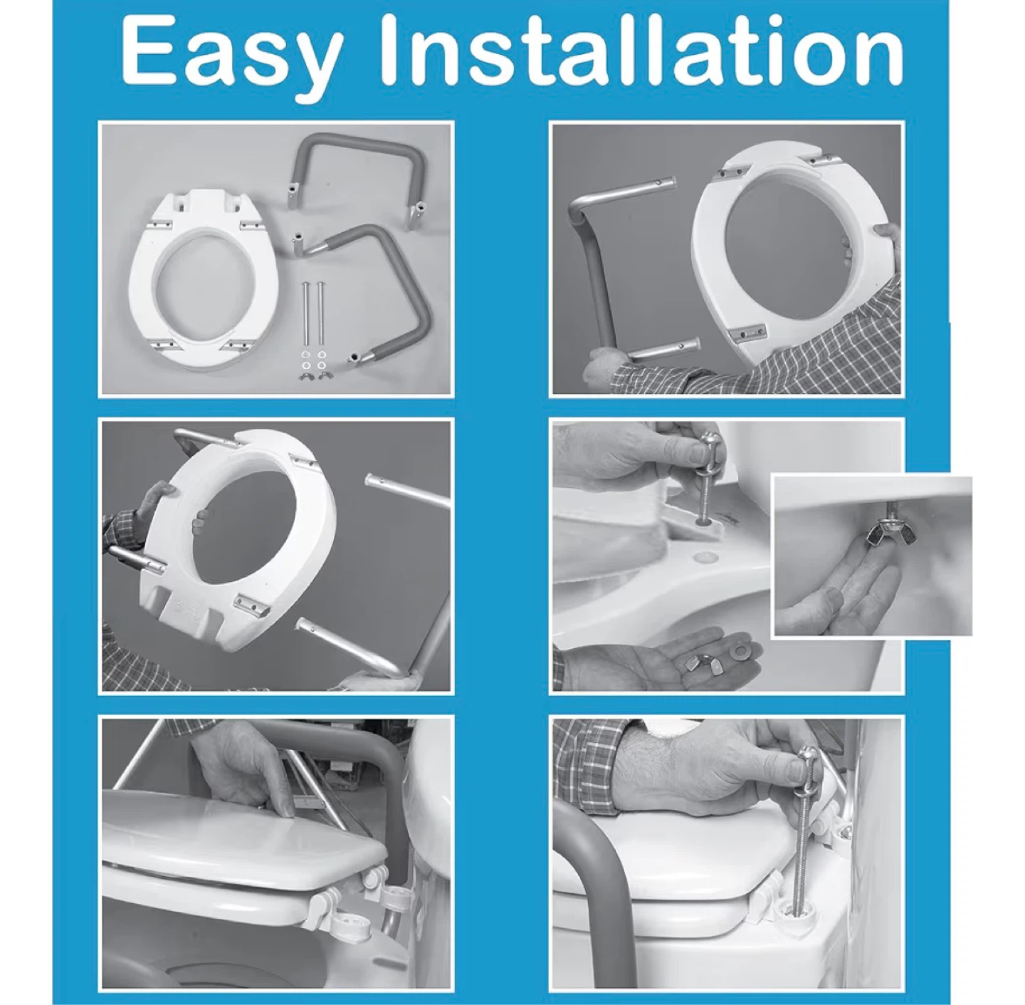 Carex Toilet Seat Riser with Handles - photo 4
