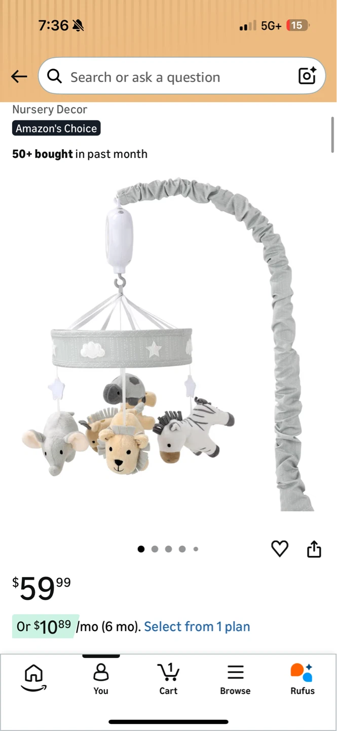 Musical Baby Crib Mobile