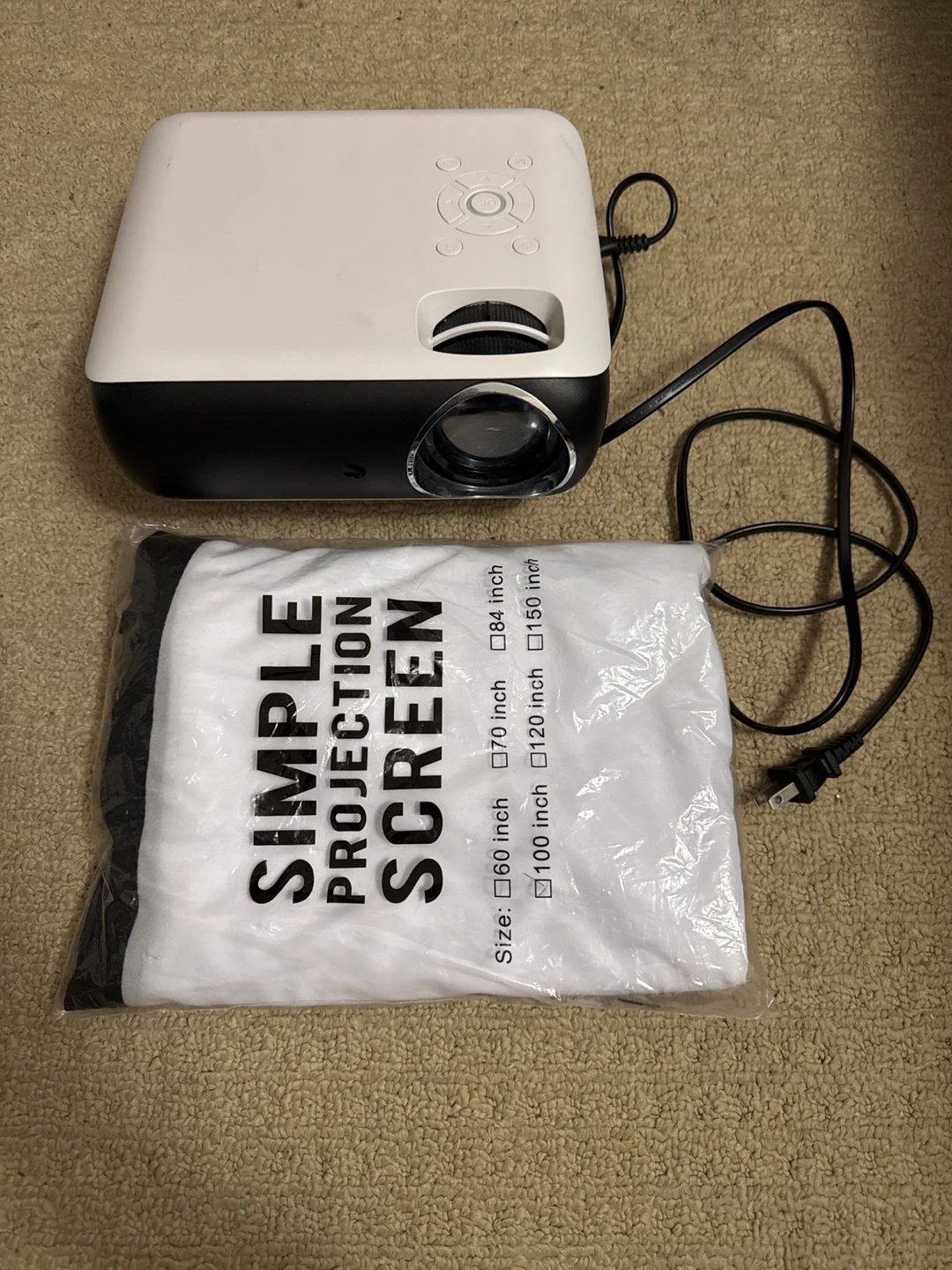 Portable Projector with screen