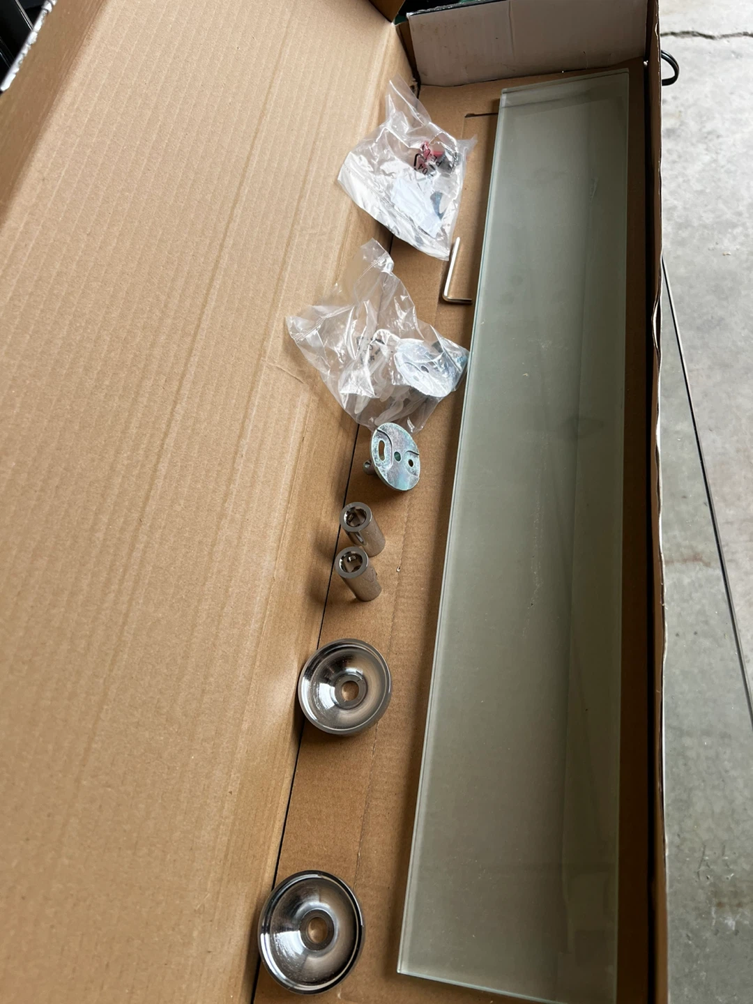 Open box Kohler Purist Wall Glass Shelf - photo 3