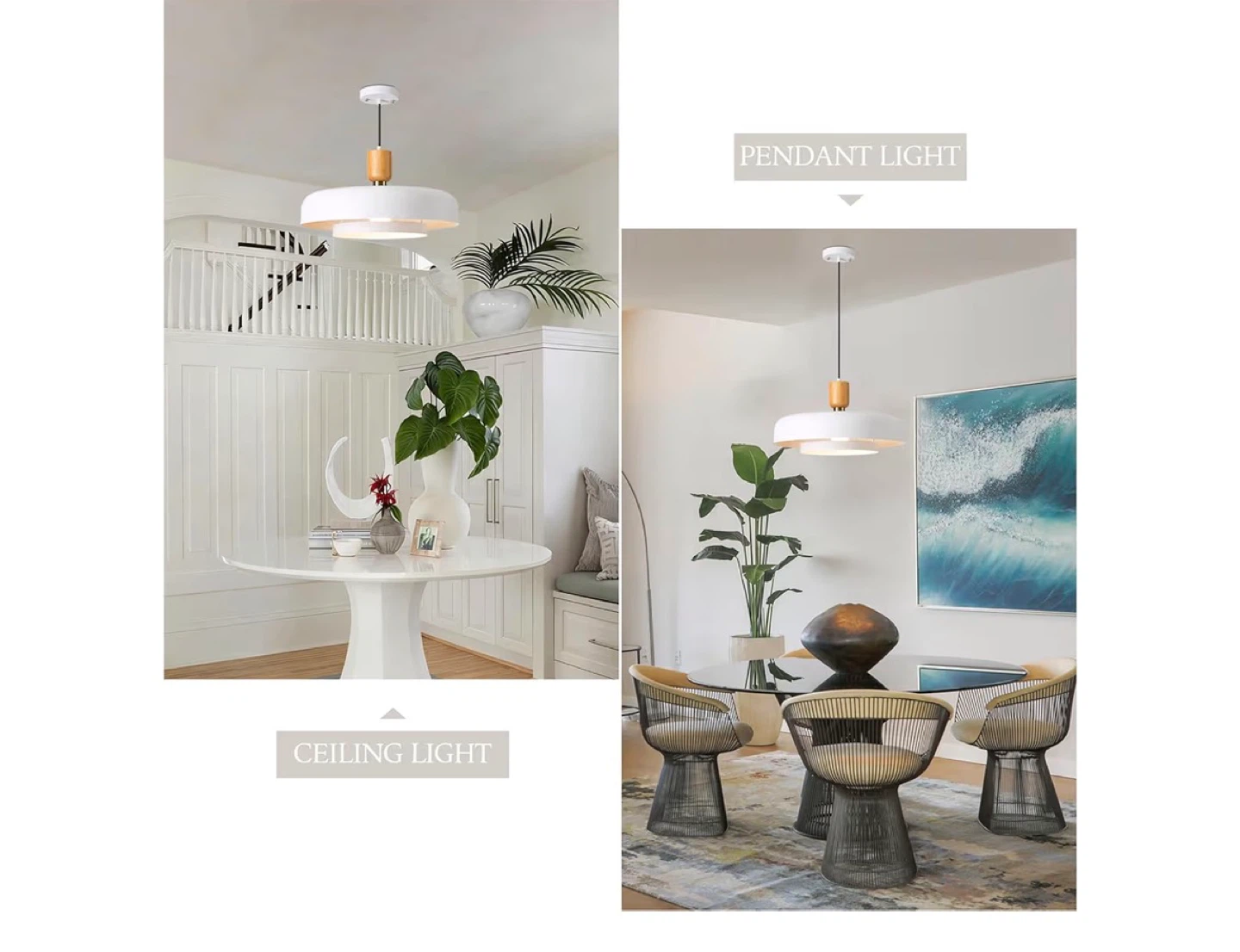 Modern Pendant Light with Wood and Gold Accents - photo 5