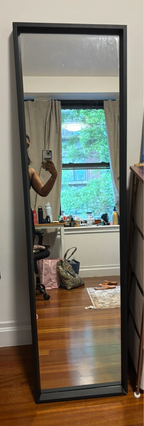 Full Length Ikea Mirror - Black Frame