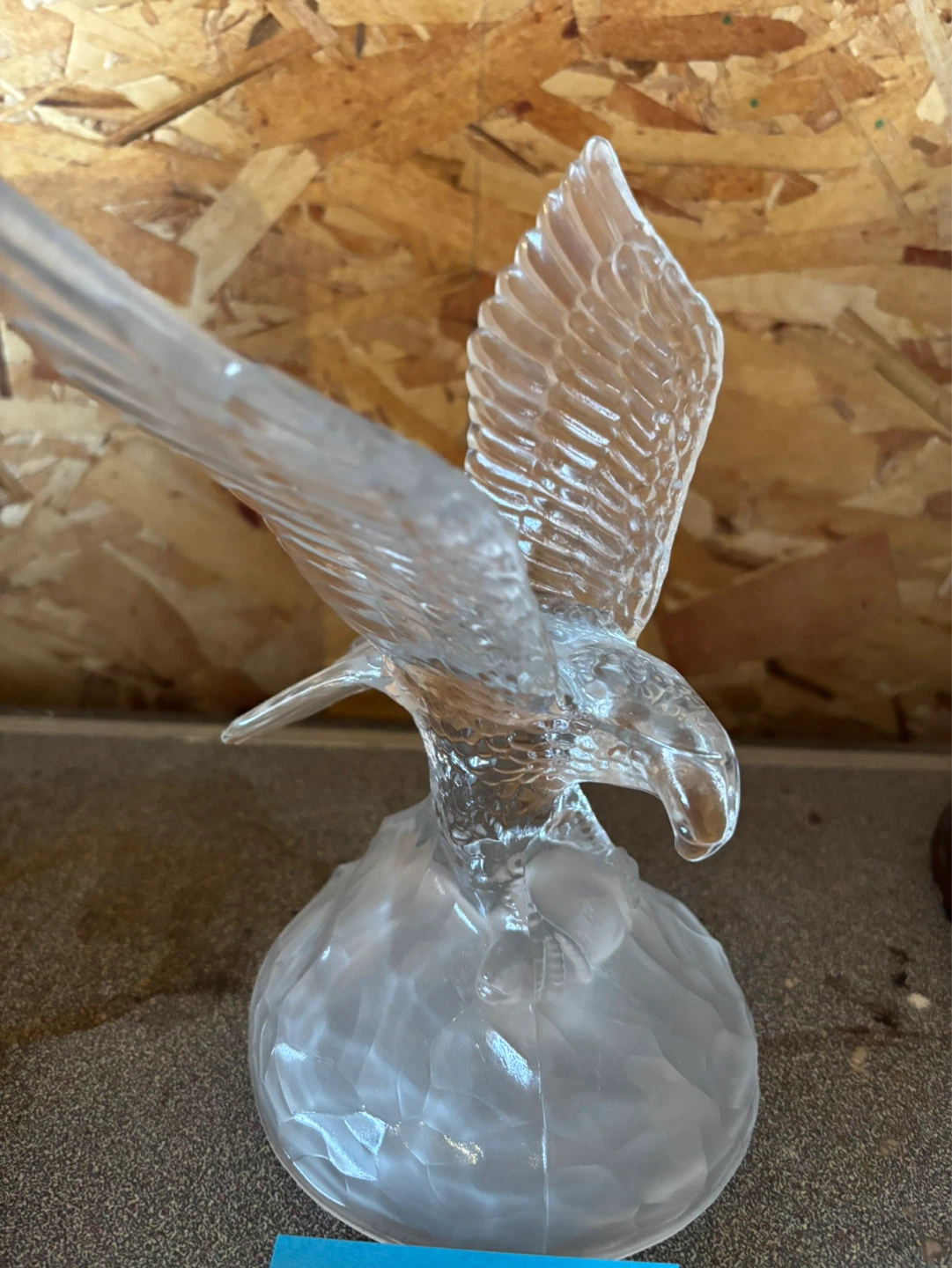 Clear Glass Eagle Figurine