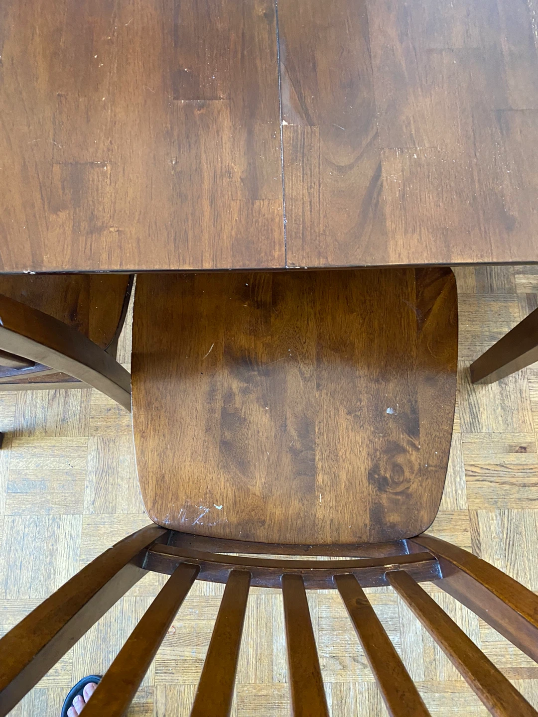 Wooden Dining Table and 4 Chairs with Matching Sideboard - photo 5