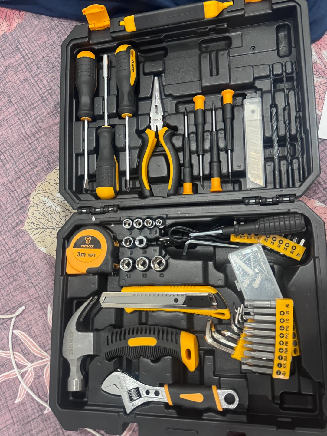 🔧 DEKO 50-Piece Home Tool Kit – Like New!