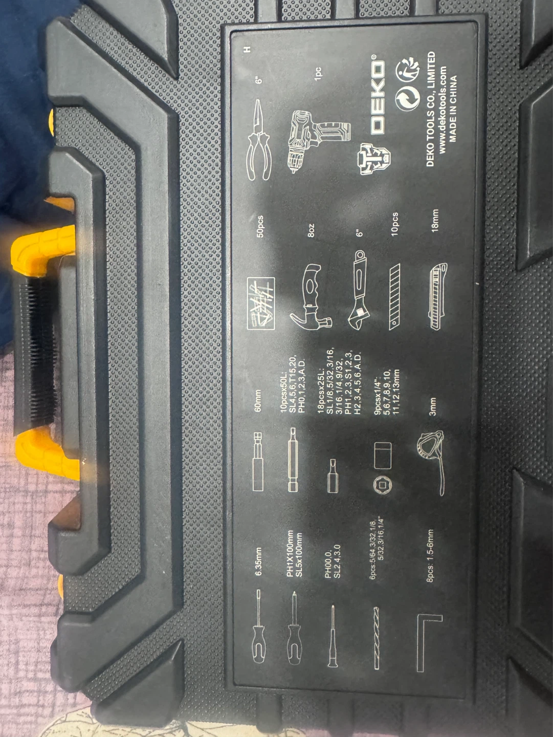 🔧 DEKO 50-Piece Home Tool Kit – Like New! - photo 2