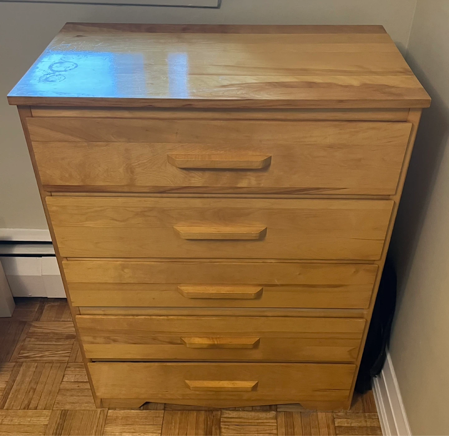 Wooden 5-Drawer Dresser
