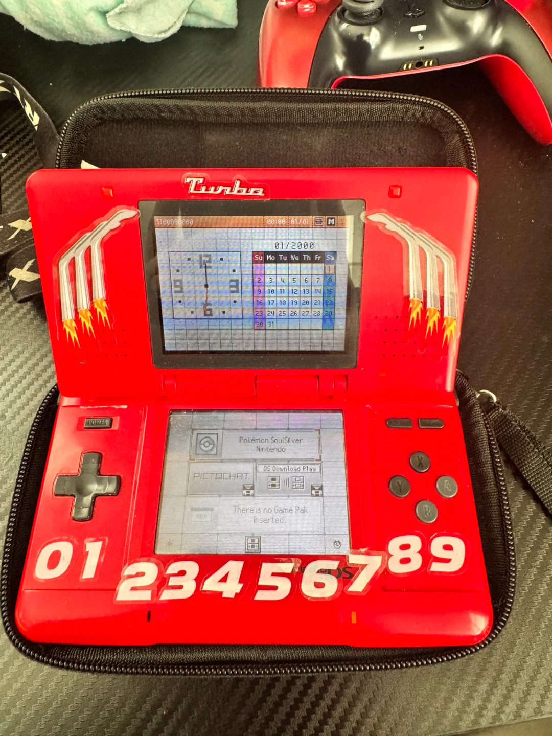 Nintendo DS Lite with Games and Case