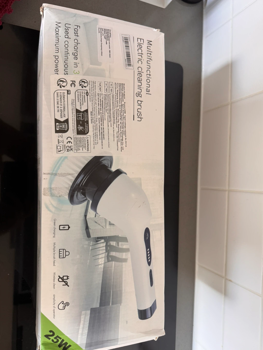 Multifunctional Electric Cleaning Brush with Multiple Heads
