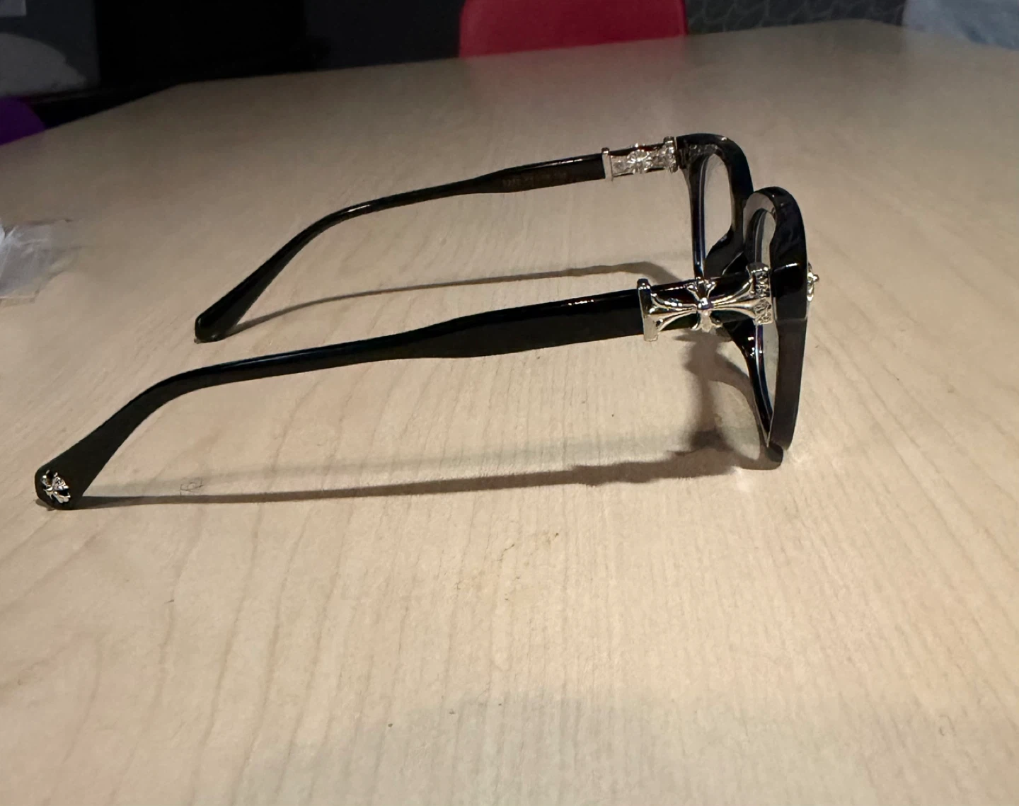 Lunettes Chrome Hearts noires - photo 2