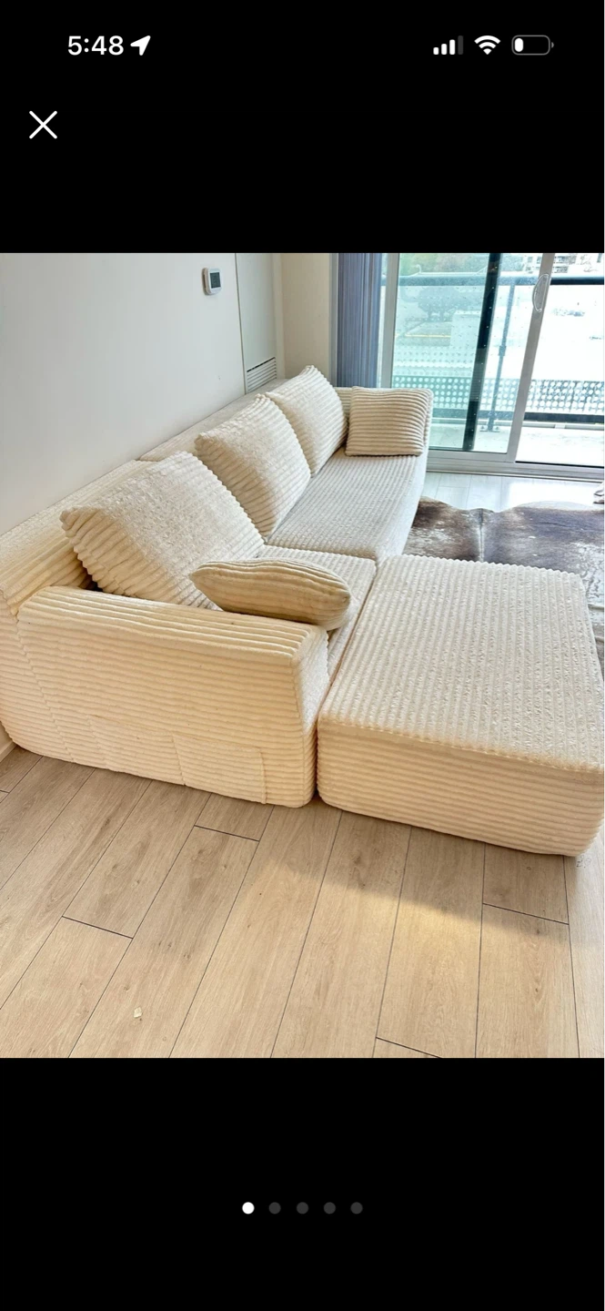 Modular Sectional Couch with Ottoman - photo 3