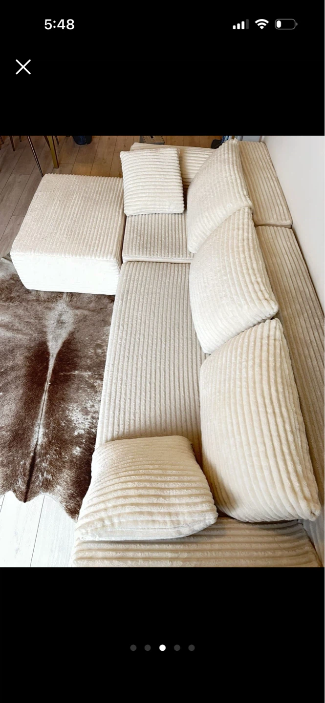 Modular Sectional Couch with Ottoman - photo 5