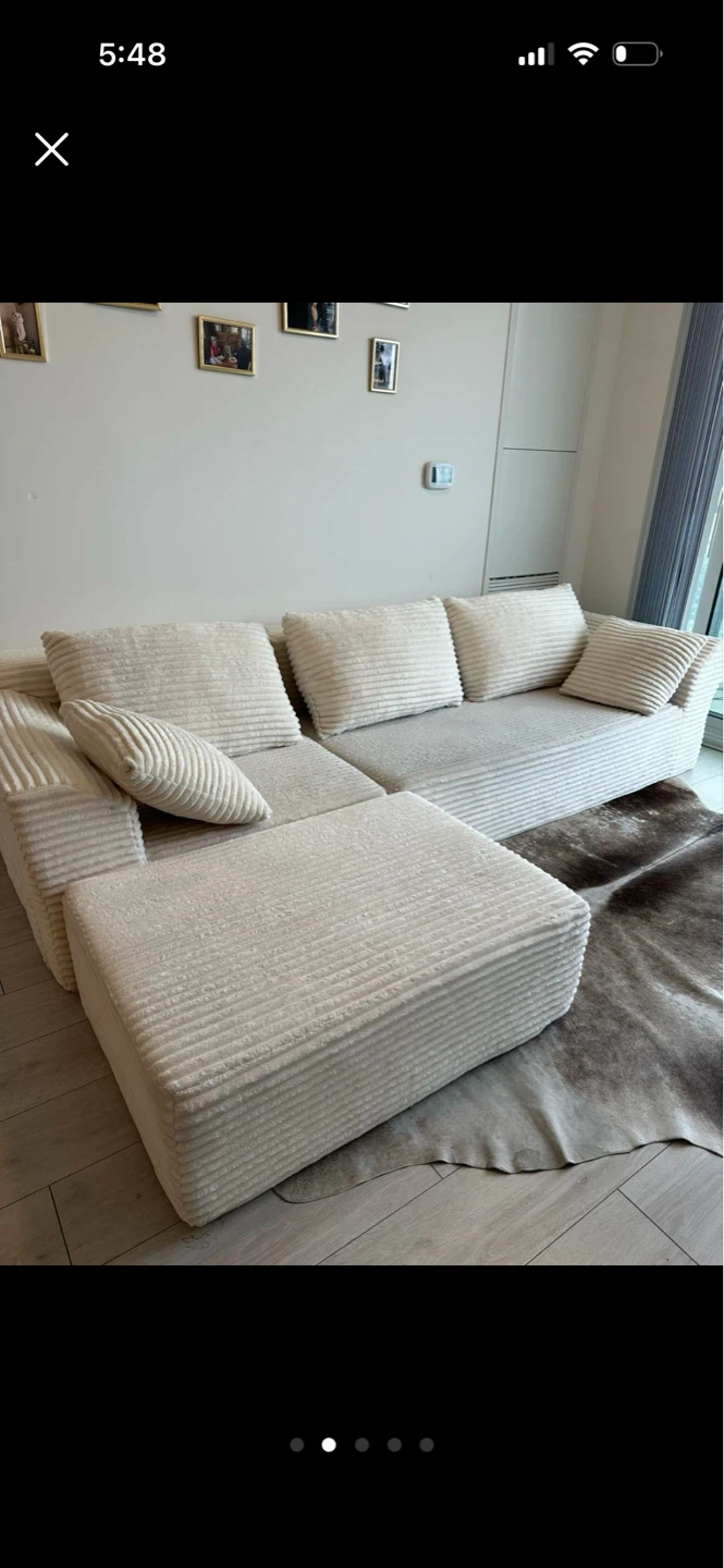 Modular Sectional Couch with Ottoman - photo 4