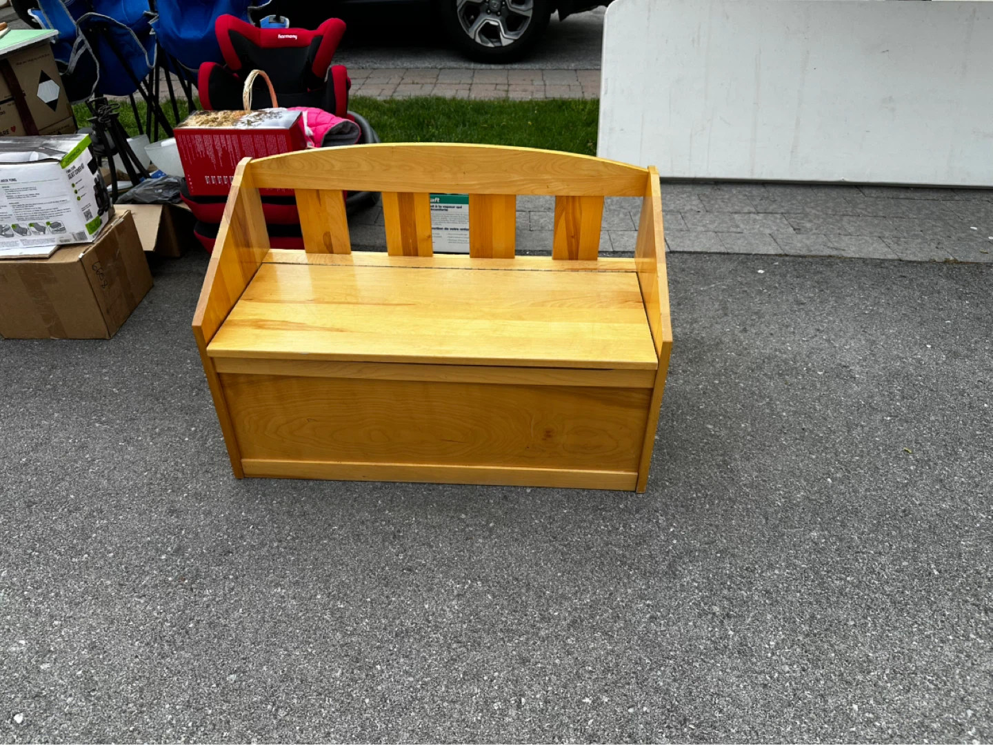 Wooden Box Bench