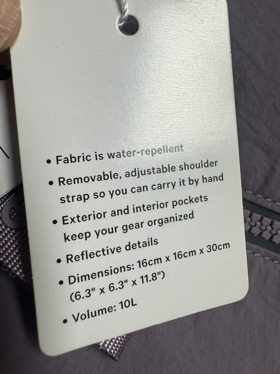 Lululemon Fast Track Bag 2.0 Purple Taro - photo 3