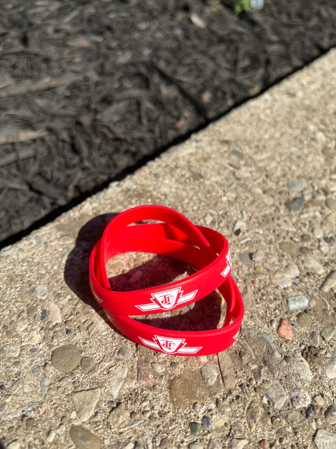 TTC Toronto Transit Commission Red Silicone Bracelets (3 Pack)