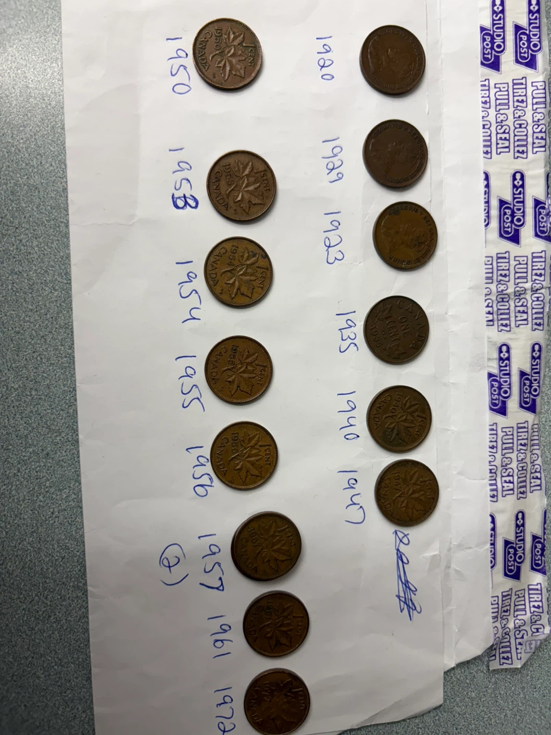 Vintage Canada One Cent Coins (1920, 1929, 1933) - photo 3