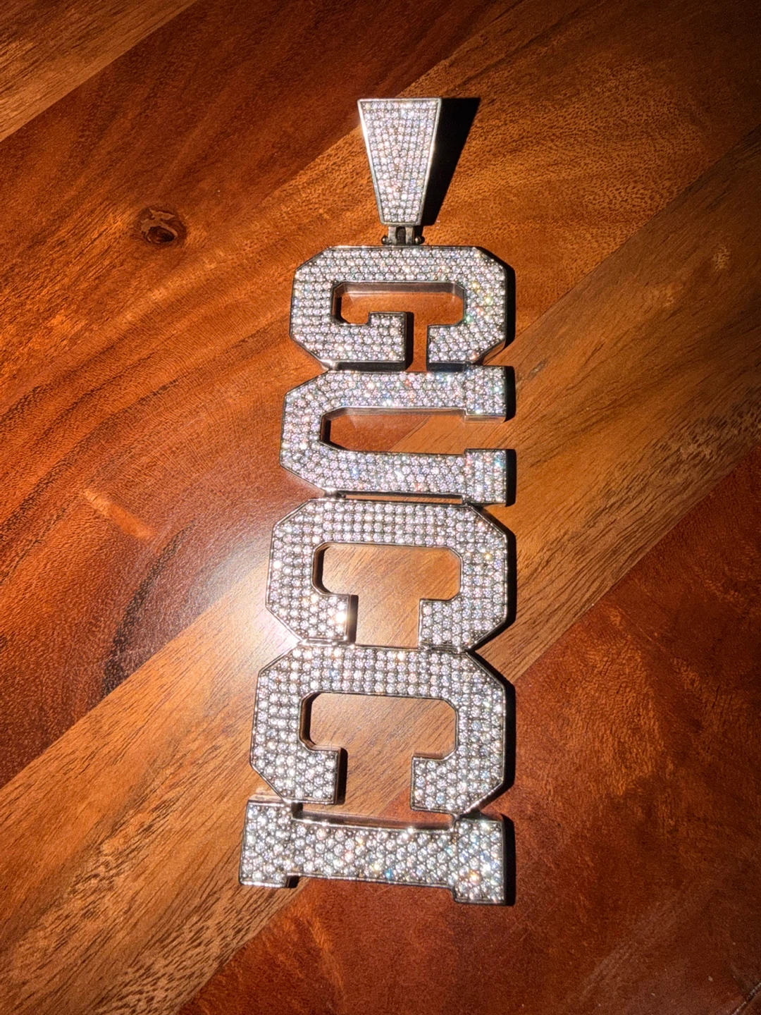 GUCCI Custom Made Iced Out CZ Pendant 925