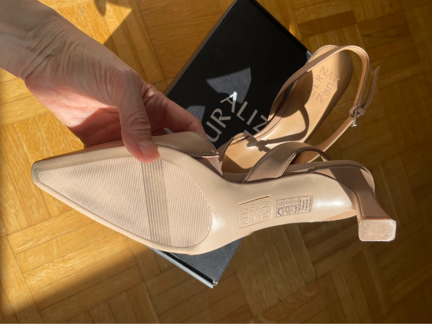 Naturalizer slingback kitten heel shoes - photo 3