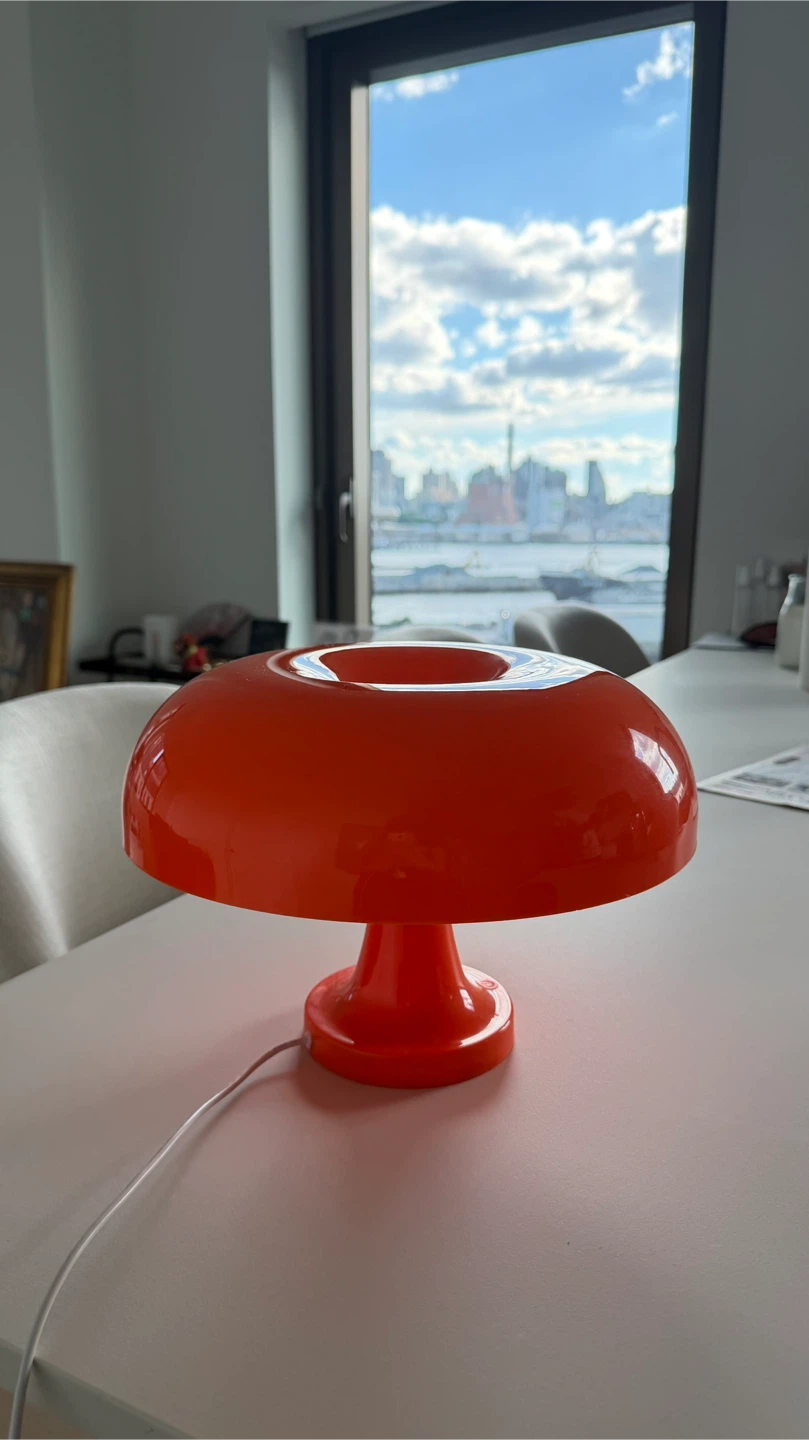 Orange Mushroom Table Lamp