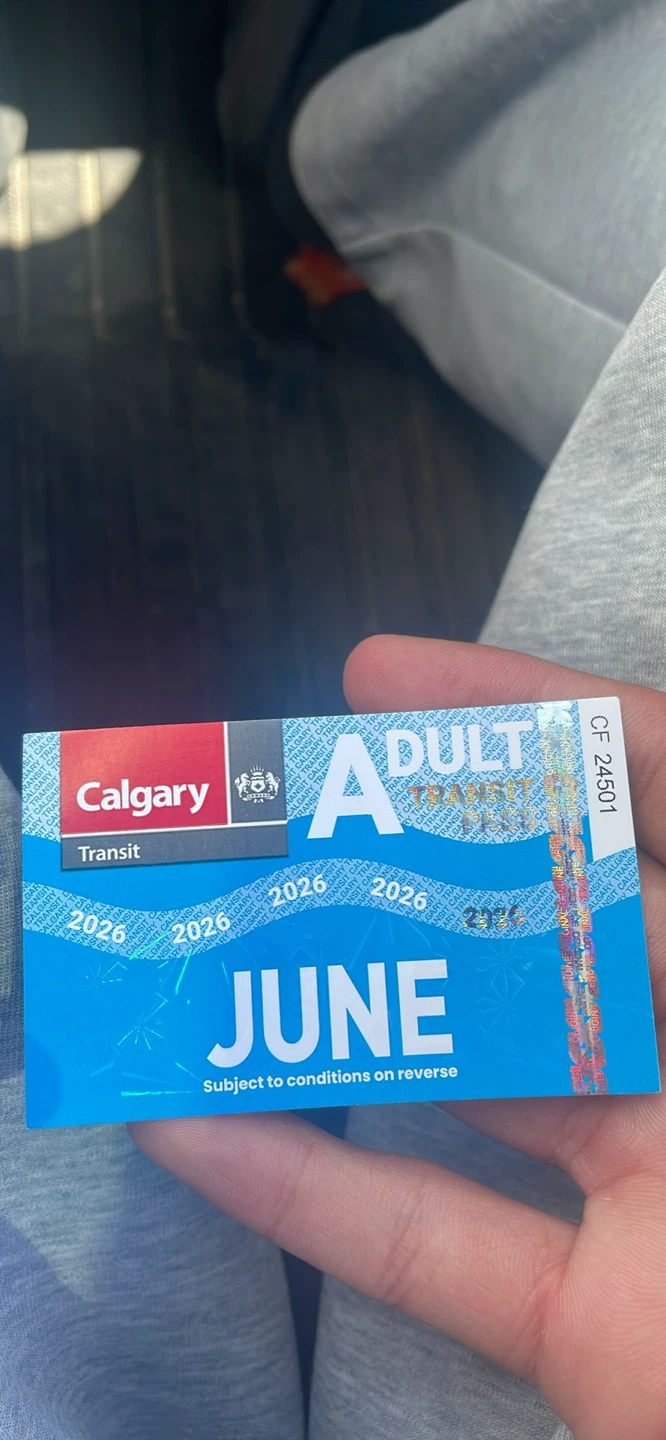 Calgary Transit Adult Pass - June 2026