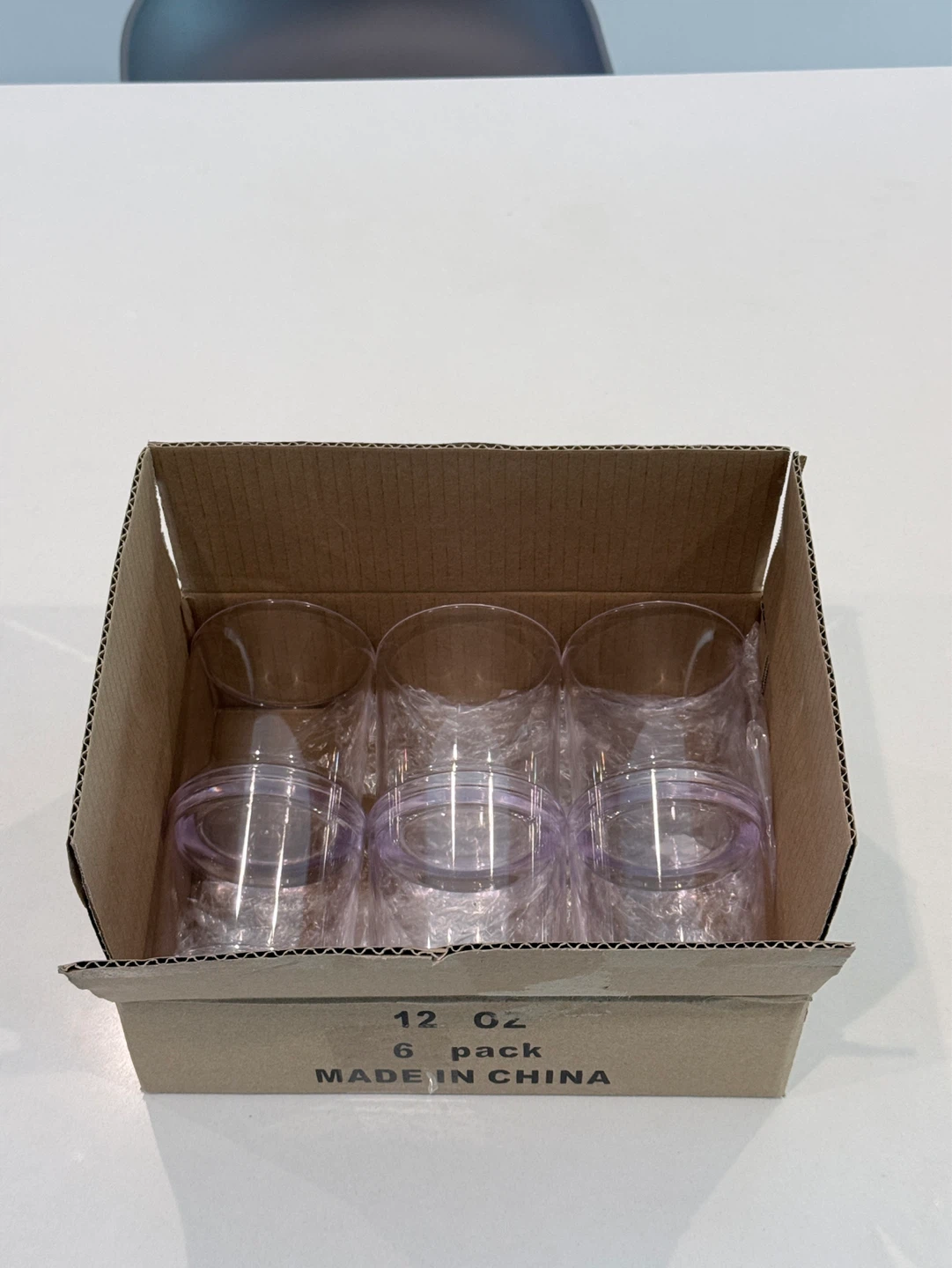 12oz Acrylic Glass - Set of 6 - New - photo 2