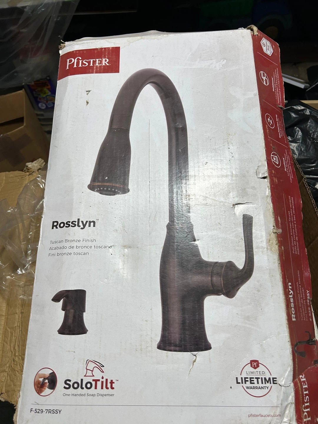 Pfister Rosslyn Tuscan Bronze Pull-Down Kitchen Faucet