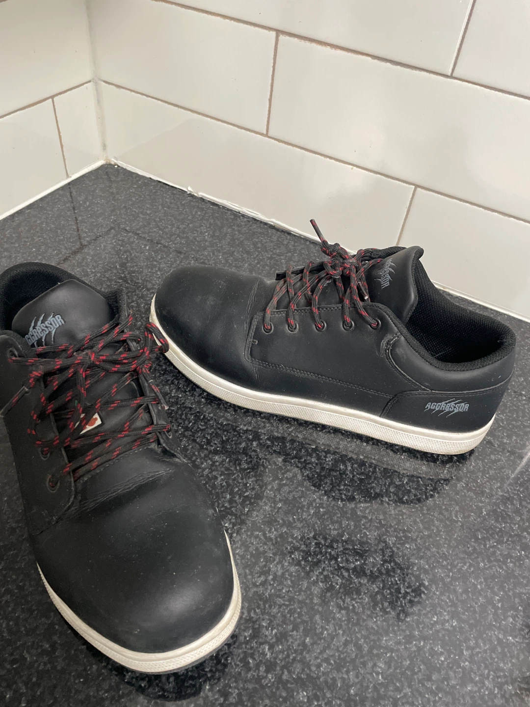 Aggressor Black Safety Shoes